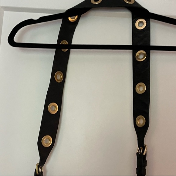 Michael Kors Brooklyn Leather Satchel Grommet 2-Way Bag - Picture 7 of 12